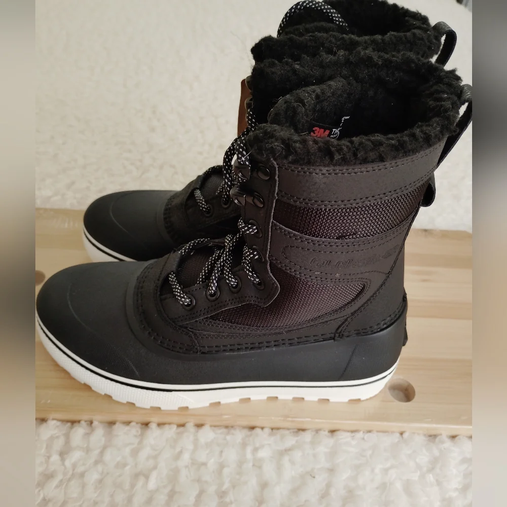 Quiksilver Sub Zero Hi Boy's Size 5 Winter Fur Lined Snow Boots .